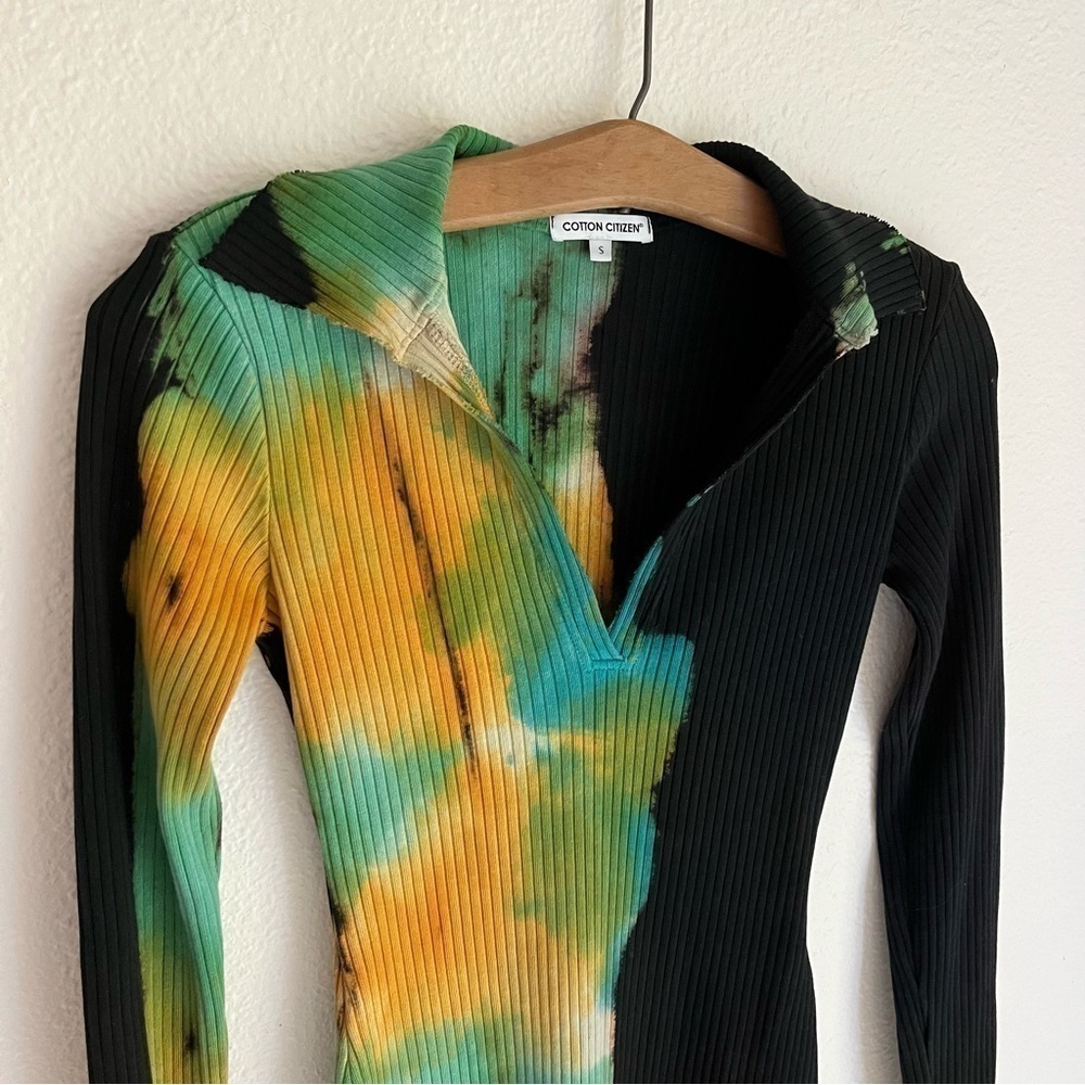 Cotton Citizen Tie Dye Ribbed Polo Dress - Picture 7 of 9
